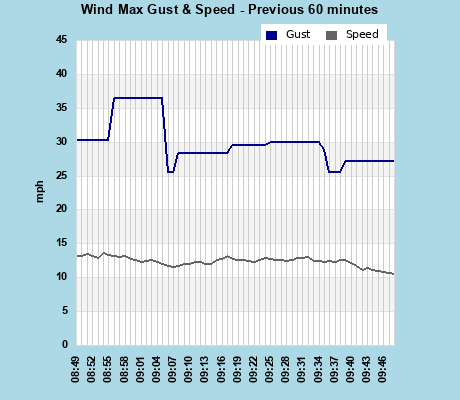 Wind Gust+Speed last 60 min